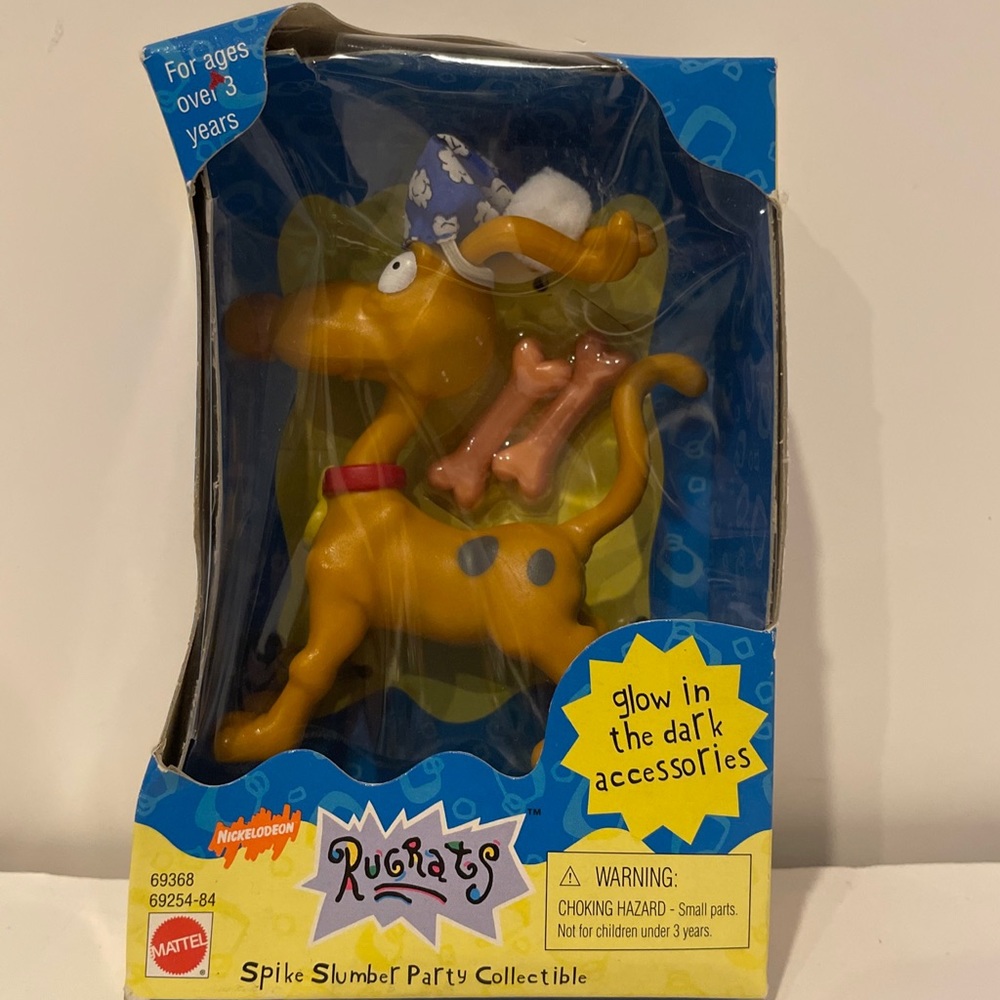 1998 Rugrats Spike Slumber Party Collectible Figure Glow In The Dark